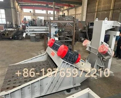 Samþætt lyfta og hristingardekk til að endurheimta trjákvoðasand